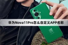 华为Nova11Pro怎么自定义APP名称？华为Nova11Pro自定义APP名称方法